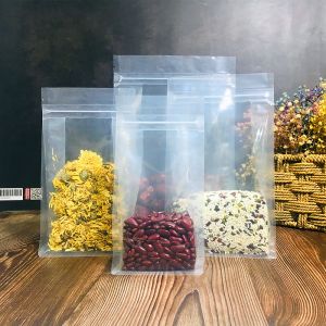 Quality Zip Lock Flat Bottom 780g Food Grade Clear Bags for sale