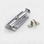 Zinc Alloy Button Spring Latch Lock 83.5x30.6mm , Lockable Slide Bolt Latch For
