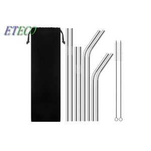 Quality Birthday Party Stainless Steel Reusable Straws Cold Beverage Drinking for sale