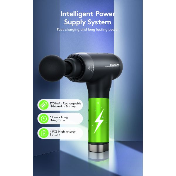 Booster Massage Gun Deep Tissue Cordless Muscle Massage Gun