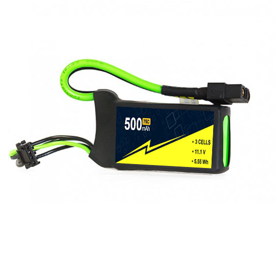 500mAh 3S 11.1V 75C Drone Lipo Battery