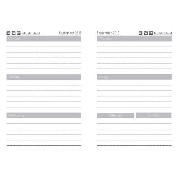 Cute Printing Custom Personal Planner PU Leather Material Size 142 * 208 MM