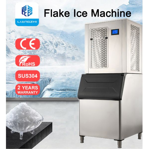 400kg Ice Storage Capacity 1500Kg Daily LZ-1.5 Ammonia Industrial Geneglace Flake Ice Machine