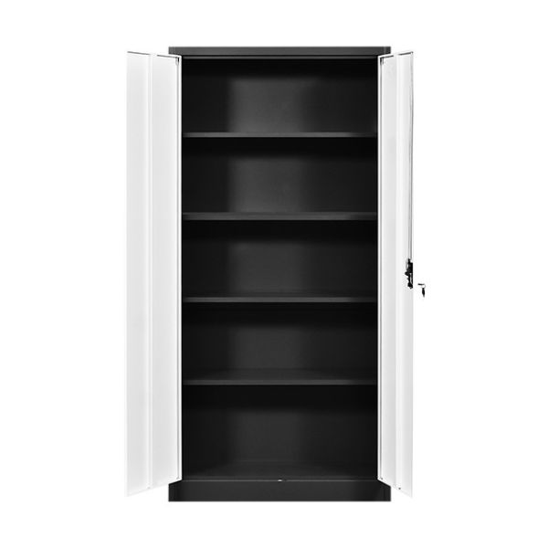 Metal File Cabinet 2 Door Storage Cabinets With 4 Adjustable Shelf