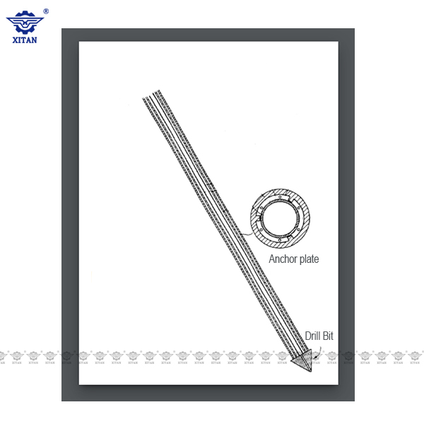 300mm Length PDC Drill Bits for Micro Pile Grouting Drilling Machine