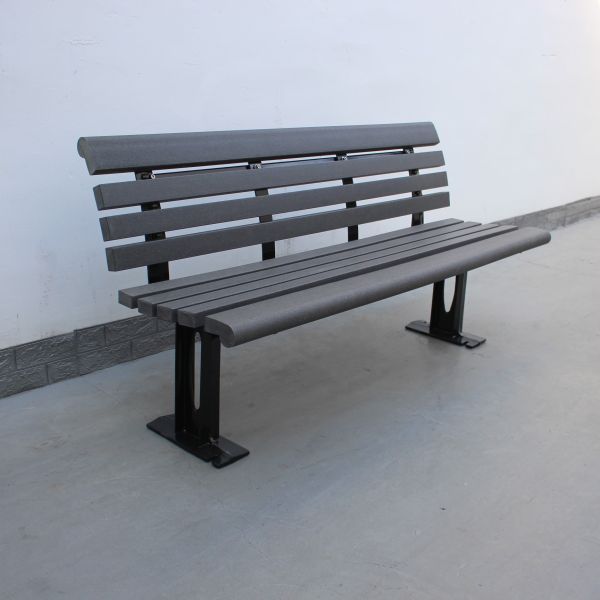 Modern Garden Bench Seat Recycled Plastic For Sports Center Playground
