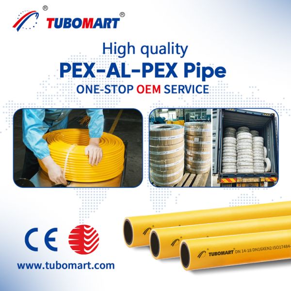 Plumbing Supplier White Color PEX/AL/PEX Pipe 1620 1216mm Pex Water Pipe Brass Fittings for Water Underfloor Heating System