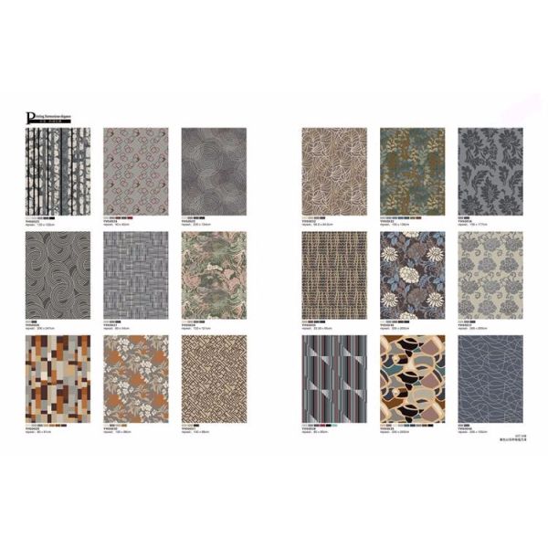 low pile nylon carpet Oriental Design Pastel color Anti - slip Backing