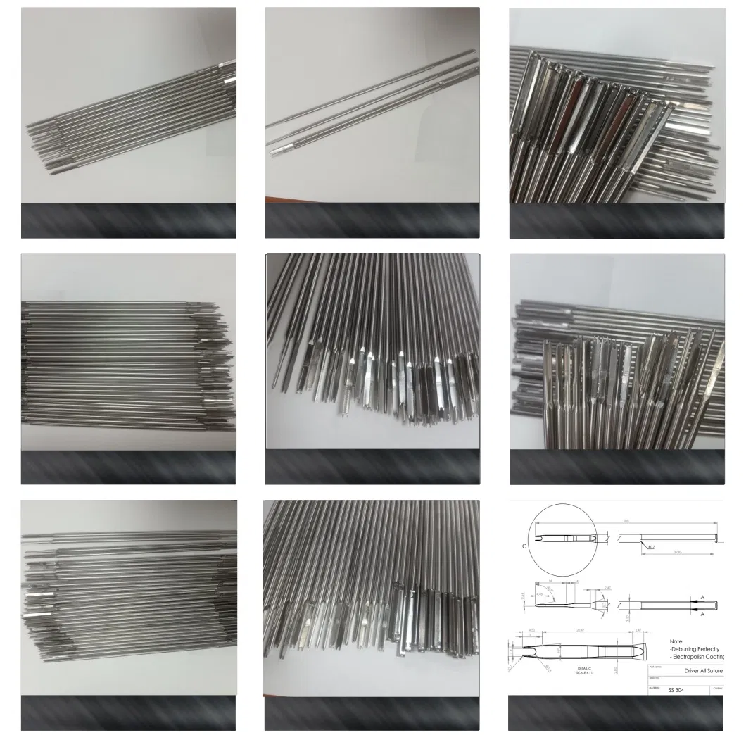 Stainless Steel Driver All Suture Tool Suture Needle