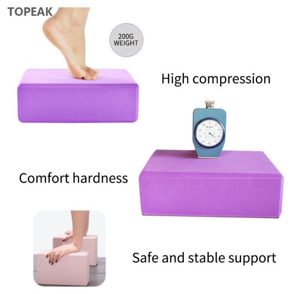 Pilates High Density Yoga Blocks 30x20x5 9x6x3 4"X6"X9" Eva Foam Brick