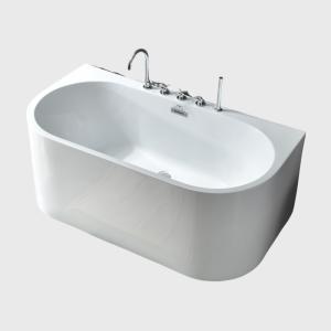 Quality Hydrotherapy Homestay Back To Wall Bathtubs Freestanding Matt White Customized for sale