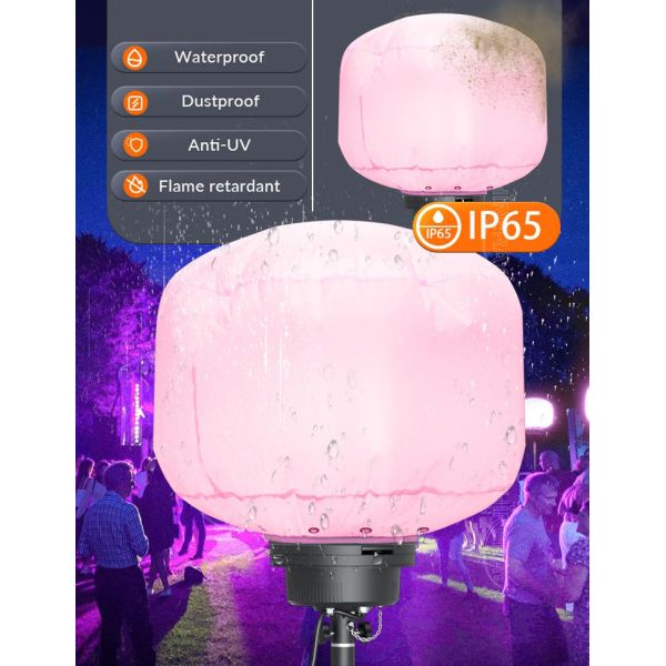 Battery Powered Balloon Light Tower 100W RGB LED Work Led Lamp For Parties