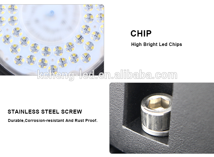 30X30X15cm 90lm/W 6500K 200w LED High Bay Lights