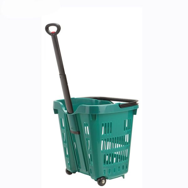 Two Hand Portable Plastic Shopping Basket 35 Litre Multifunction