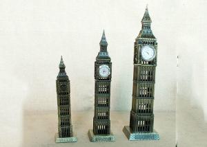 China Home Decor DIY Craft Gifts London Famous Big Ben Clock Statue Iron Material on sale