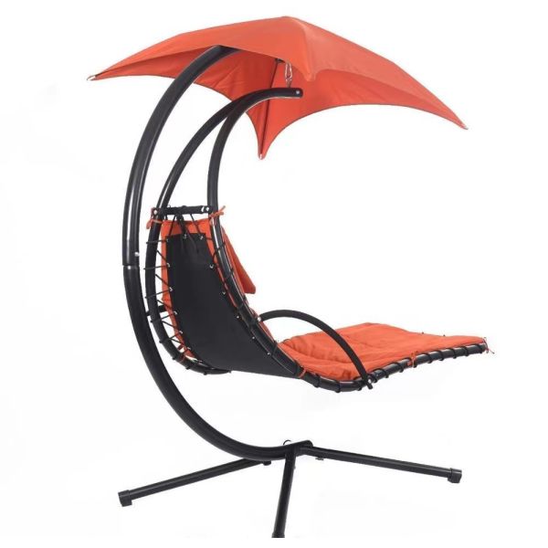 21.5kg Outdoor Lounge Chair With An Umbrella For Outdoor Activities
