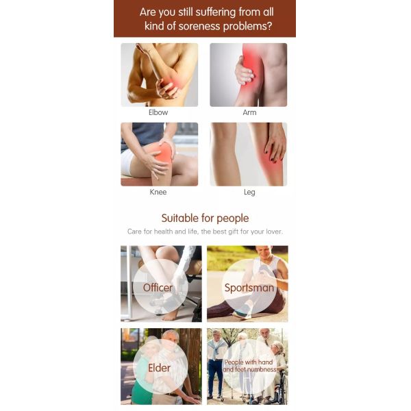 3 Level Heated Compression Leg Massager Blood Circulation 21W