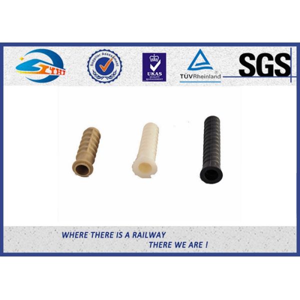 W14 Fastening Casing Plastic Dowel For Railway , Screw Anchor Dowel