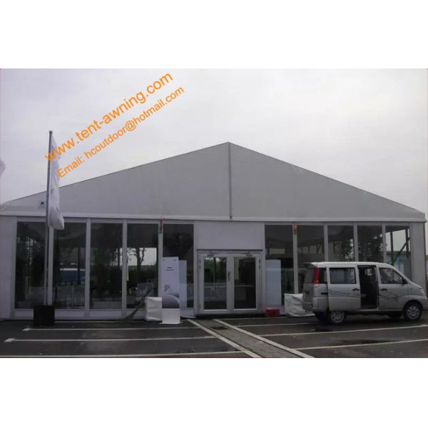 White Marquee Tent Large Aluminum Structure Waterproof Exhibition Event Tents