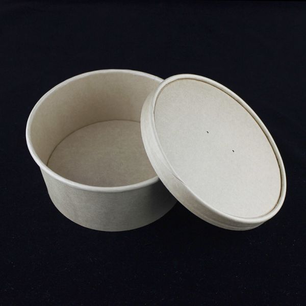 Disposable 1500ml Paper Salad Bowls With Lids for Eco-Friendly Packaging