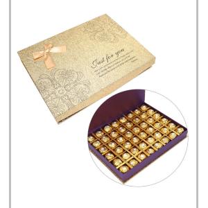 Quality Custom Grey Cardboard Chocolate Packaging Gold Stamping Paper Packaging Box for sale