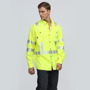 Long Sleeve Reflective Safety Shirts Safety Yellow Shirts With Reflective
