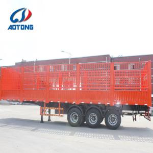 Customized 60-Ton Fence Trailer with Steel Construction and 2 or 3.5 King Pin
