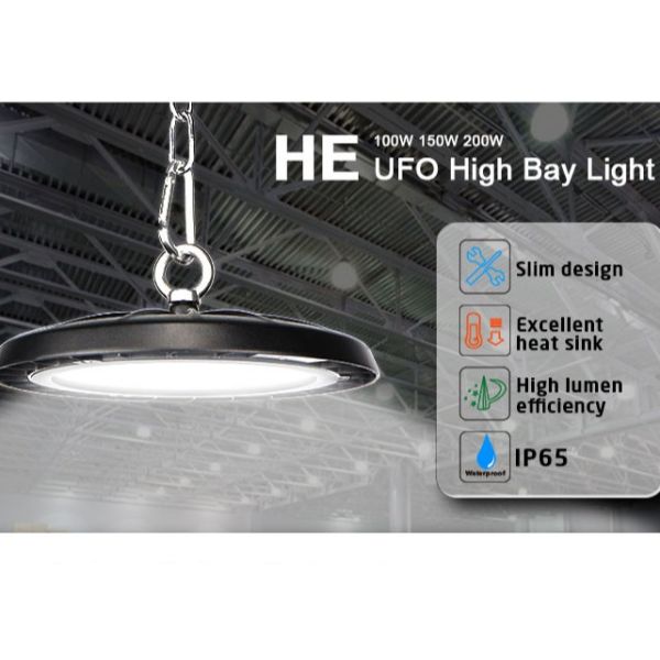 100watt 150watt 200watt Slim LED Linear High Bay Light Warehouse Commercial Industrial