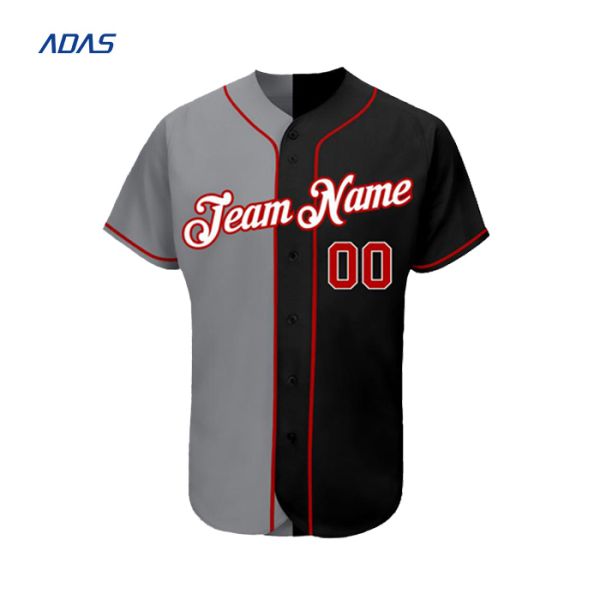 Custom Made Polyester Sublimation Baseball Team Wear Jersey Sweat Proof