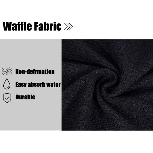Printed microfiber waffle pattern tour golf club cleaning towel custom logo sublimation golf towel
