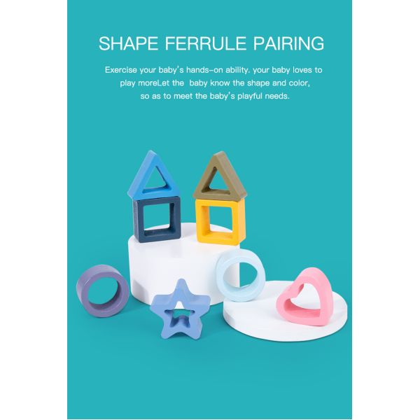 Early Learning Shape Cognition Wooden Puzzle Preschool Educational Toys Children Sensory Educational Toy