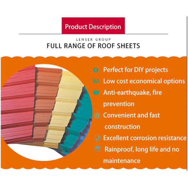 Mid Hard Color Coated Metal Sheet Z30 Corrugated Metal Roofing Sheets Customized