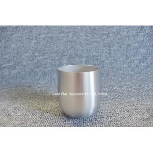 Quality 9cm Drinkware Stainless Steel Wine Tumbler Without Handle Big Capacity for sale