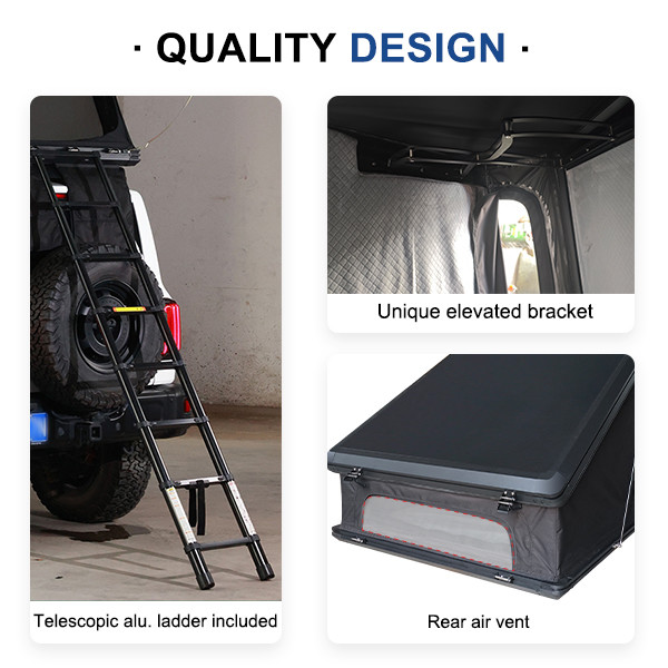 4WD Aluminum Roof Top Tent 212x131cm Automatic Opening 65kg