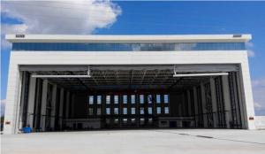 China Prefabricated Steel Aircraft Hangars Large Space Metal Hangar Design on sale