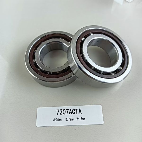 Single Row 35*72*17mm Angular Contact Ball Bearing 7207AC with 25° Contact Angle