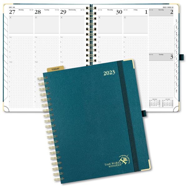 Light Green Personalized Planner 2023 , Monthly Schedule Daily Weekly Planner