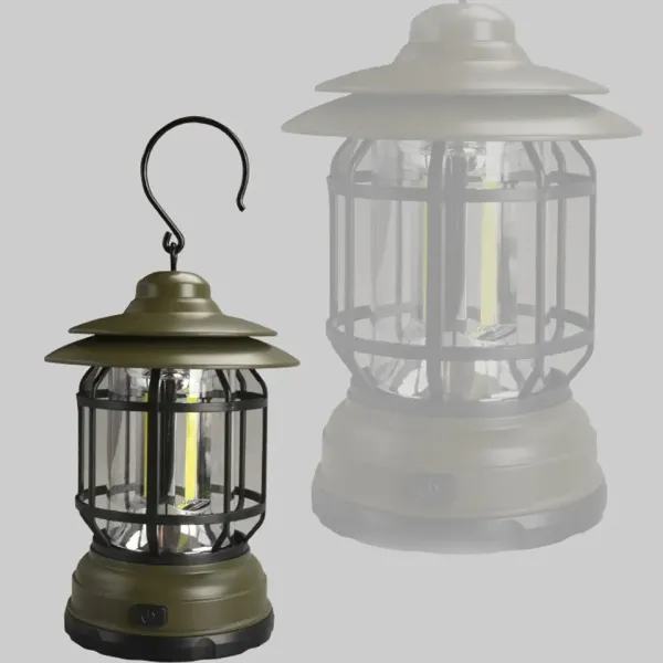 Outdoor Portable LED Camping Lantern 110x110x184mm White For Party Festival