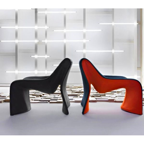 Living Room Furniture Single Unique shape Velvet Sofa Chair Fabric Sofa Leisure Accent Chair