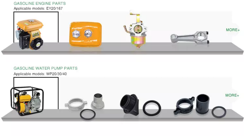 Plastic Iron Portable Petrol Water Pump Gas Gasoline Generator Parts Recoil Starter Assembly 154F / 152F