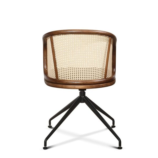 Mid Back PU Rattan Office Chairs