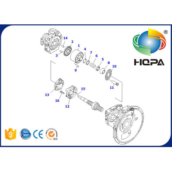 708-1L-00413 708-1L-00412 708-1L-00411 Hydraulic Main Pump Seal Kit For Komatsu PC100-6