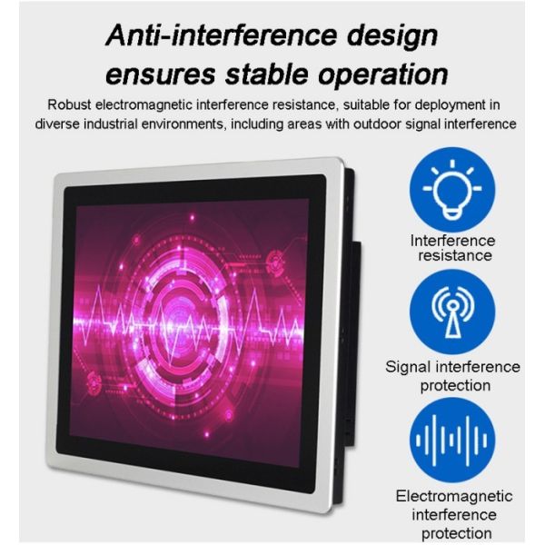 19-inch Embedded Computer Metal case Enclosed Industrial Touch Control All-in-one Machine