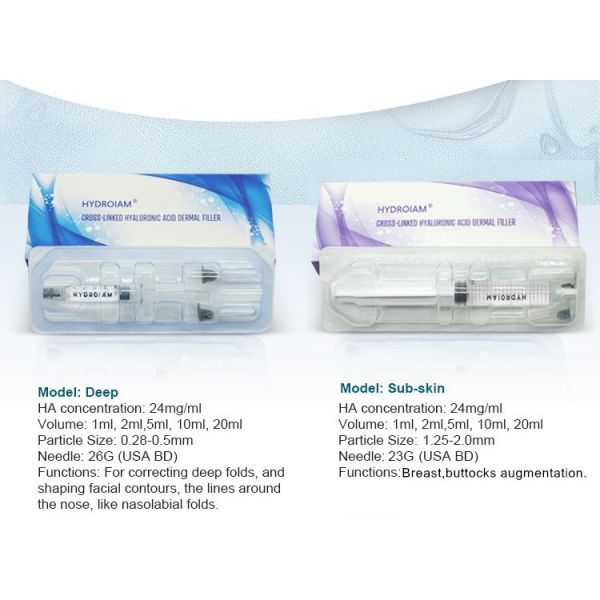 Cross Linked Sodium Hyaluronic Acid Injection Dermal Filler For Lip Fullness Facial Wrinkles