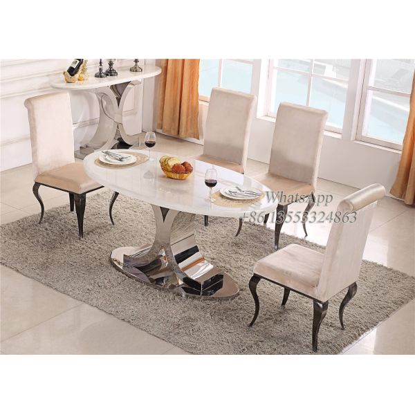 Grey Stainless Steel Dining Chair in Furniture Manufacturer (YS-6)