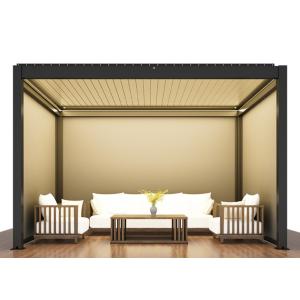 Quality OEM Large Aluminium Pergola 3x4m Kits Modern Louvered 6063 Metal for sale