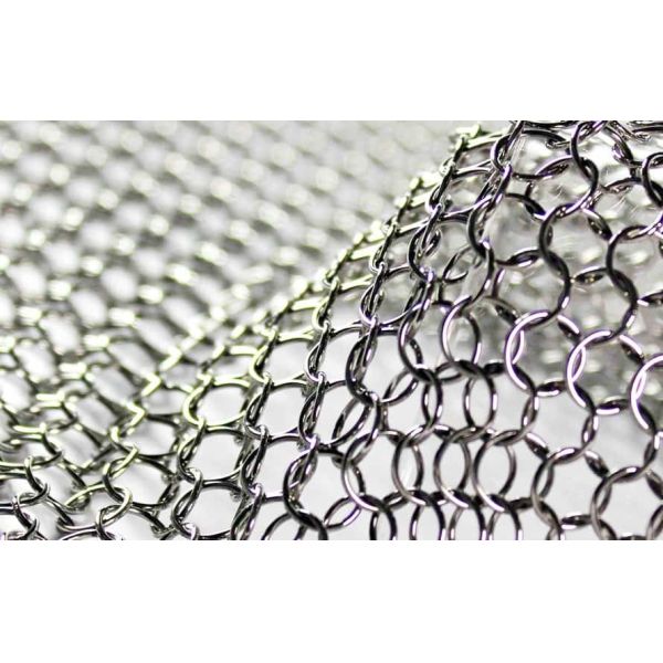 Electroplated Metal Ring Mesh Rust Resistant 2mm Wire Diameter For Track Fix