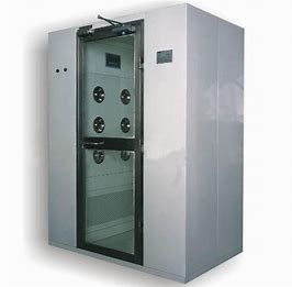 China LCD Display Cargo Stainless Steel Air Shower Booth on sale