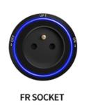 Surface Embedded Power Track Socket Removable Modular Aluminum Wireless Outlet