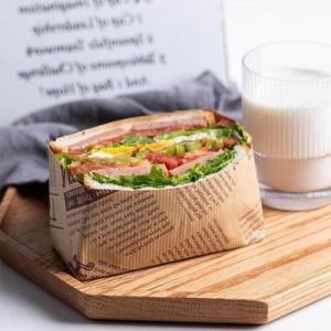 Quality 40gsm-50gsm Unbleached Printed Greaseproof Paper Cheese Butter Wrapping Paper for sale